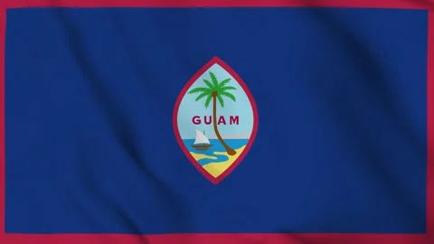 Flag of Guam Stock Footage 310743389