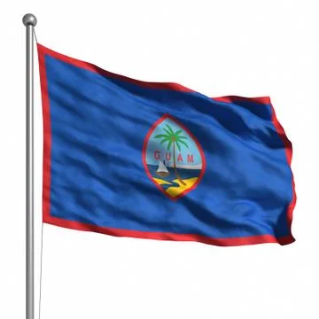 Flag of guam Stock Illustration