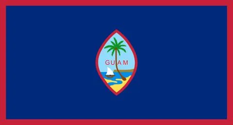 Flag of Guam Stock Illustration