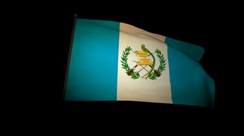 Flag Guatemala 01 Stock Footage 28497636