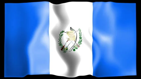 Flag of Guatemala Stock Footage 46614713
