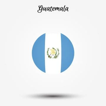 Flag of Guatemala icon Illustrazione stock