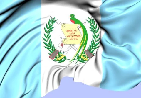 Flag of guatemala Stock Illustration