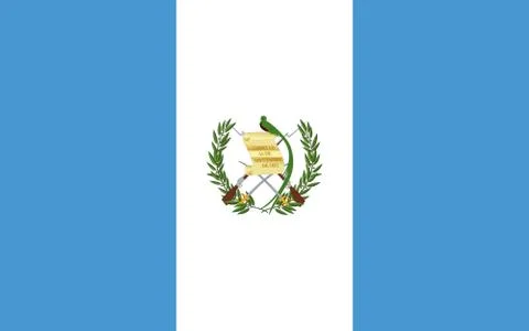 Flag of Guatemala Vector illustration Illustrazione stock