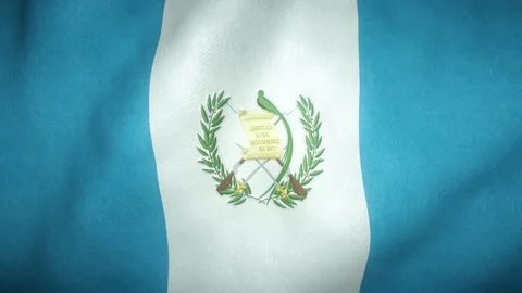 Flag of guatemala waving in the wind Stock-Footage 125828740