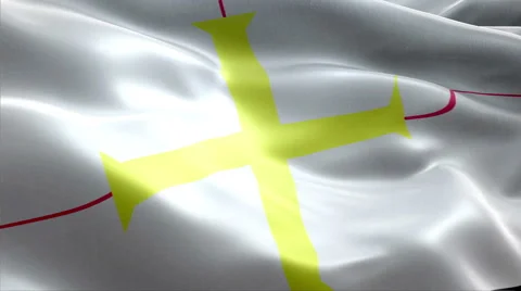 Flag Guernsey Video stock 47744961