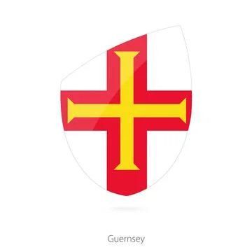 Flag of Guernsey. イラスト素材
