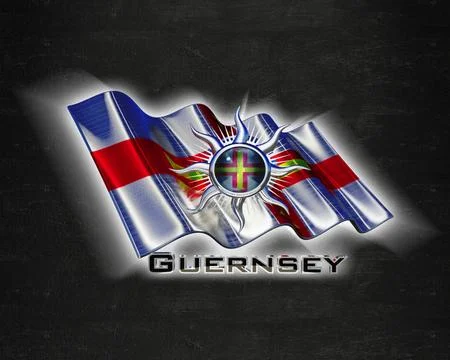 Flag Guernsey quality designer flag Stock Illustration
