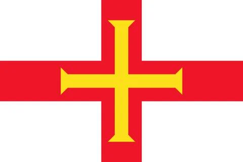 Flag of Guernsey. Vector illustration. World flag Stock-Illustration