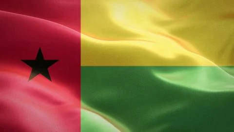 Flag of Guernsey waving in the wind. 3D Waving flag design. Illustrazione stock