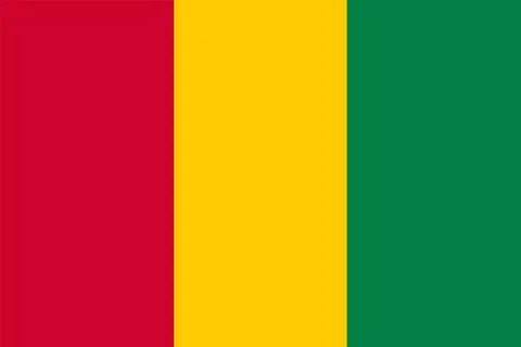 Flag of Guinea background illustration large file Stock Illustration