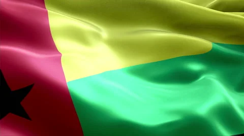 Flag Guinea Bissau Vídeos de archivo 47745165