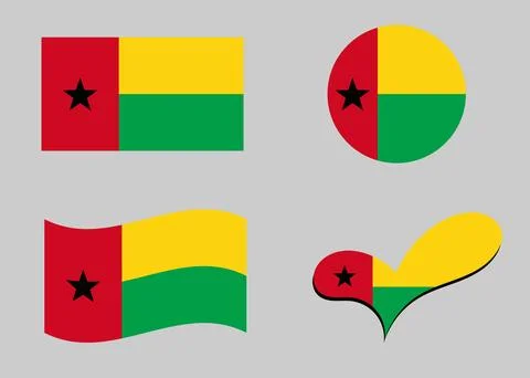 Flag of Guinea - Bissau Stock Illustration