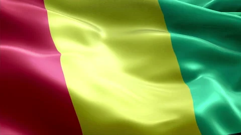 Flag Guinea Stock-Footage 47745333