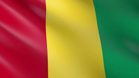 Flag of Guinea Video stock 151299683