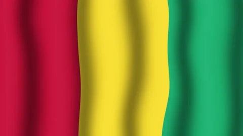 Flag of Guinea Stock Footage 175741210