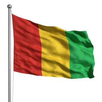 Flag of guinea Illustrazione stock