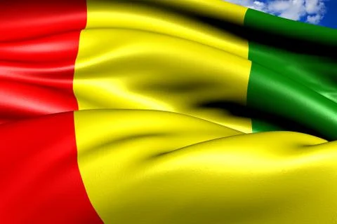 Flag of guinea Stock Illustration