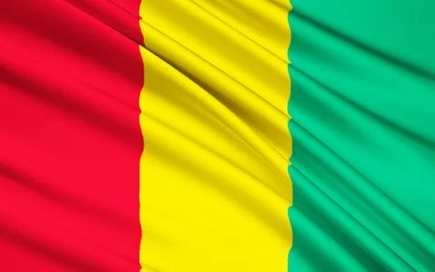 Flag of Guinea Stock Illustration