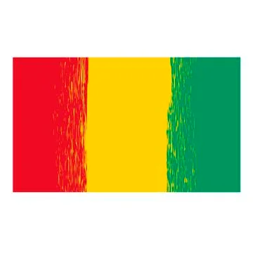 Flag of Guinea Stock Illustration