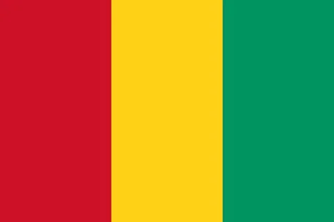 Flag of Guinea Stock Illustration