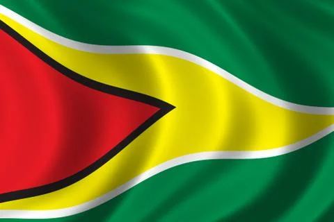 Flag of Guyana Stock Illustration