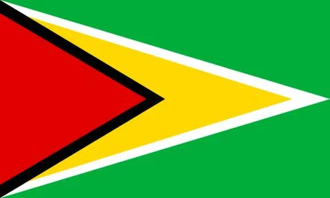 Flag of Guyana Stock Illustration