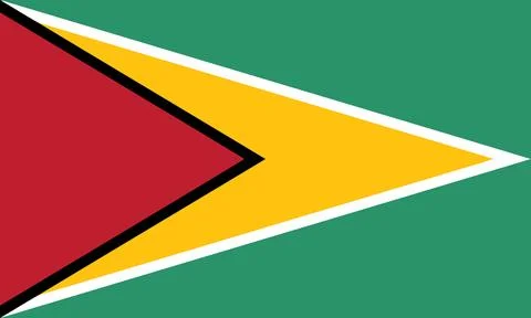Flag of Guyana Stock Illustration