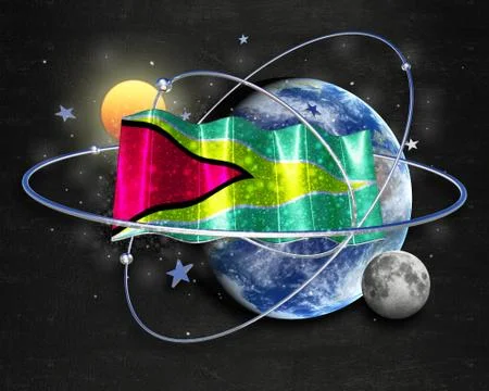 Flag Guyana quality designer flag イラスト素材