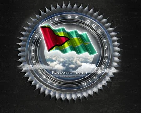Flag Guyana quality designer flag Stock Illustration
