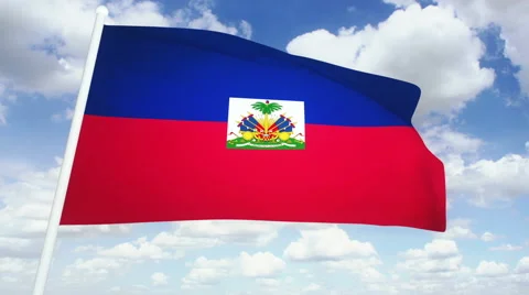 Flag Haiti Stock Footage 61573470