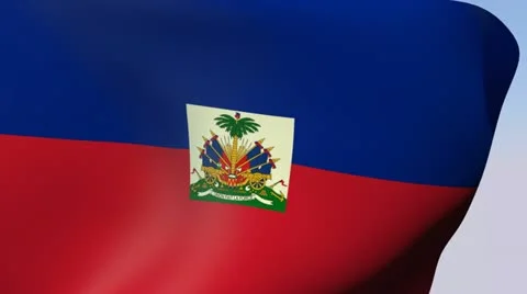 Flag of Haiti HD 스톡 동영상 14399727
