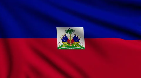 Flag of Haiti looping Stock Footage 29662320