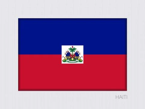 Flag of Haiti. Rectangular Official Flag with Proportion 2:3 스톡 일러스트