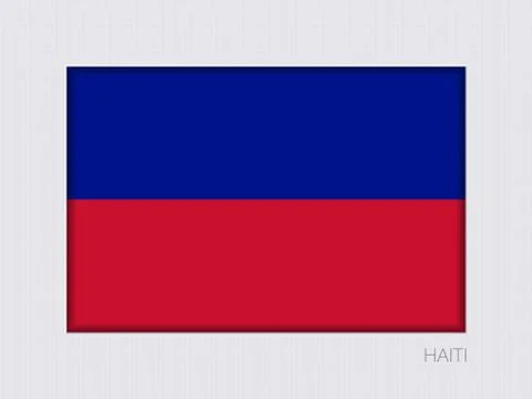 Flag of Haiti. Rectangular Official Flag with Proportion 2:3 스톡 일러스트