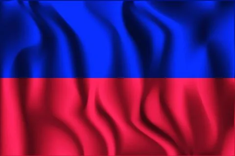 Flag of Haiti. Rectangular Shaped Icon Illustrazione stock