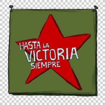 Flag haste la Victoria Siempre Stock Illustration