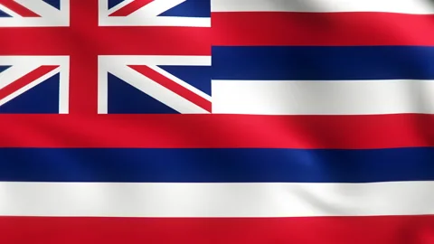 Flag of Hawaii Background Video Loop 스톡 동영상 117868519