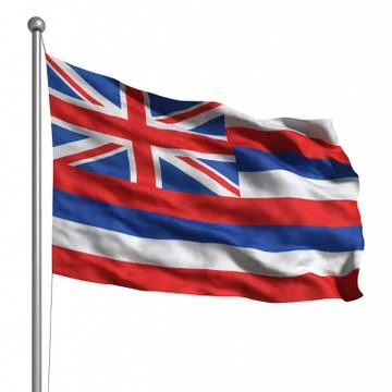 Flag of hawaii Stock Illustration