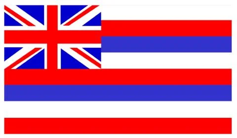 Flag of Hawaii Stock Illustration