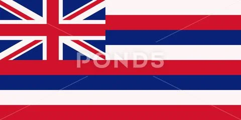 Flag of Hawaii U.S. state flag Stock Photos