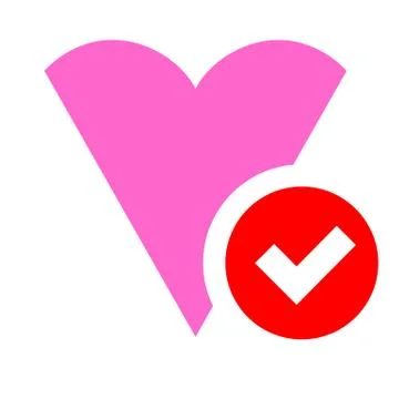 Flag in heart shape, vector illustration for your design 库存插图