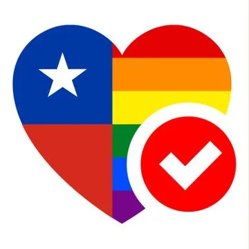 Flag in heart shape, vector illustration for your design Illustrazione stock