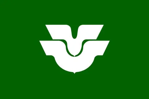 Flag of Higashihiroshima Illustrazione stock