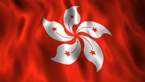 Flag HK Stock Footage 128180289