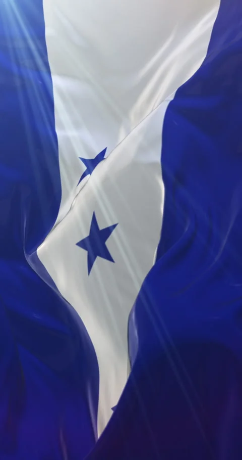 Flag of Honduras. 4K Vertical. Loop Vídeos de archivo 302344502