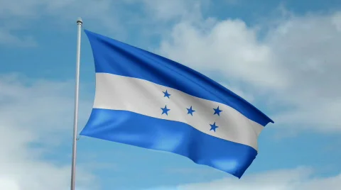 Flag of Honduras 스톡 동영상 442772