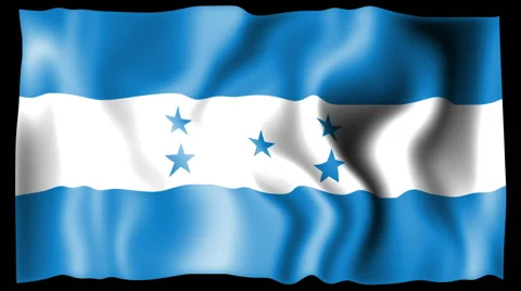 Flag of Honduras Stock Footage 46653687