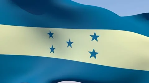 Flag of Honduras HD Stock Footage