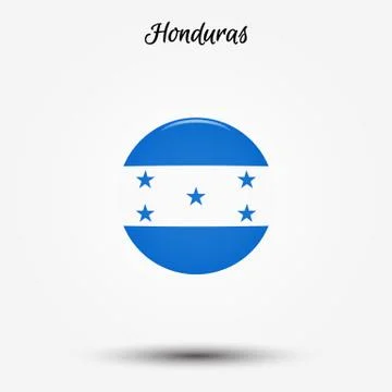 Flag of Honduras icon Stock Illustration